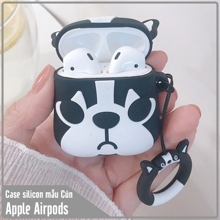 Túi đựng Silicon cho tai nghe Airpods hình Cún