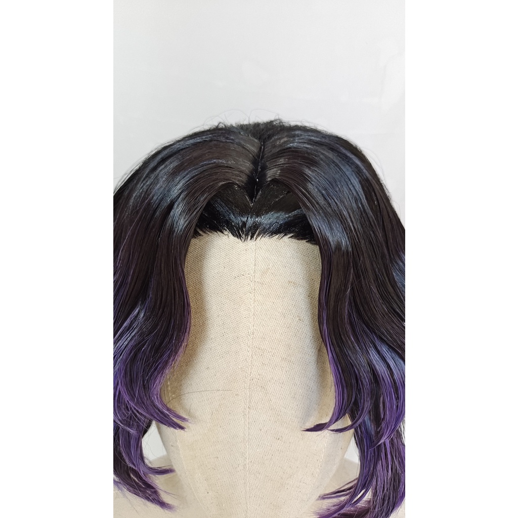 Wig/tóc giả cosplay Kochou Shinobu không búi Trùng Trụ Kimetsu no Yaiba demon slayer