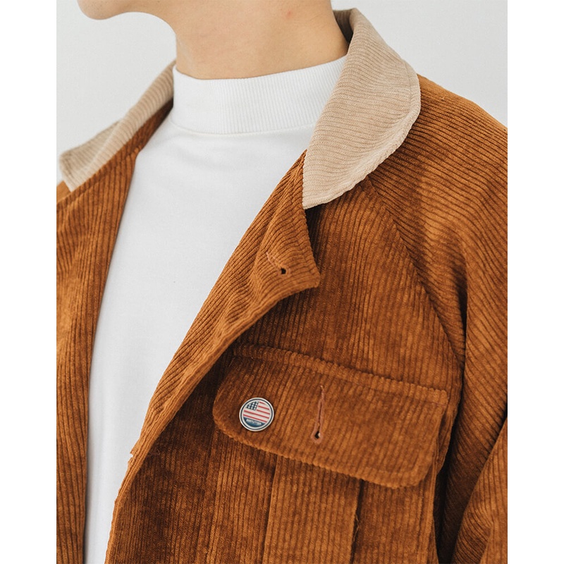 Áo khoác nam dáng ngắn hàn quốc SSSTUTTER áo Jacket chất liệu nhung tăm cao cấp  3 màu trẻ trung thomas jacket 2017 ver.