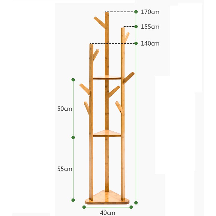 Cây Treo Quần Áo Tiện Lợi Để Gọn Đồ Tiết Kiệm Diện Tích