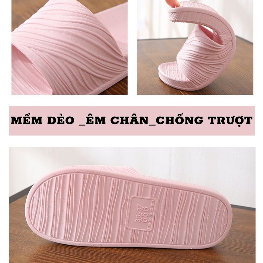 Dép Đi Trong Nhà Chống Trượt Êm Chân,Dép Nữ Quai Ngang D01 SUNO STORE.