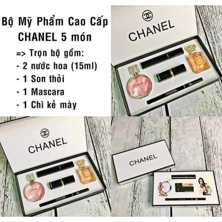 Bộ trang điểm Makeup_chanel 5 món