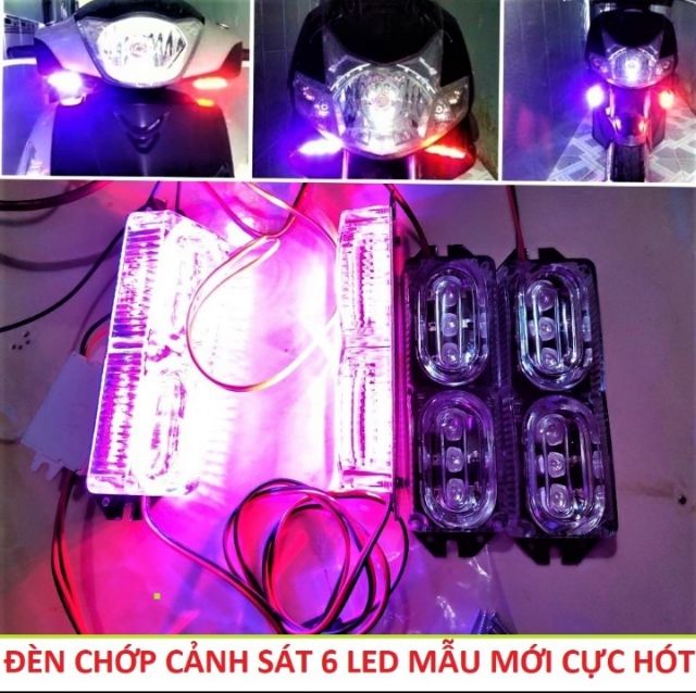 ĐÈN CHỚP CẢNH SÁT XE MÁY ÔTÔ CỰC ĐẸP MẪU MỚI