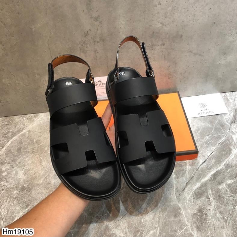 [Sẵn Hàng] Dép Sandal Hm Nam Quai Da Cao Cấp - Dép Sandal Hm Đế Cao Su Cao Cấp