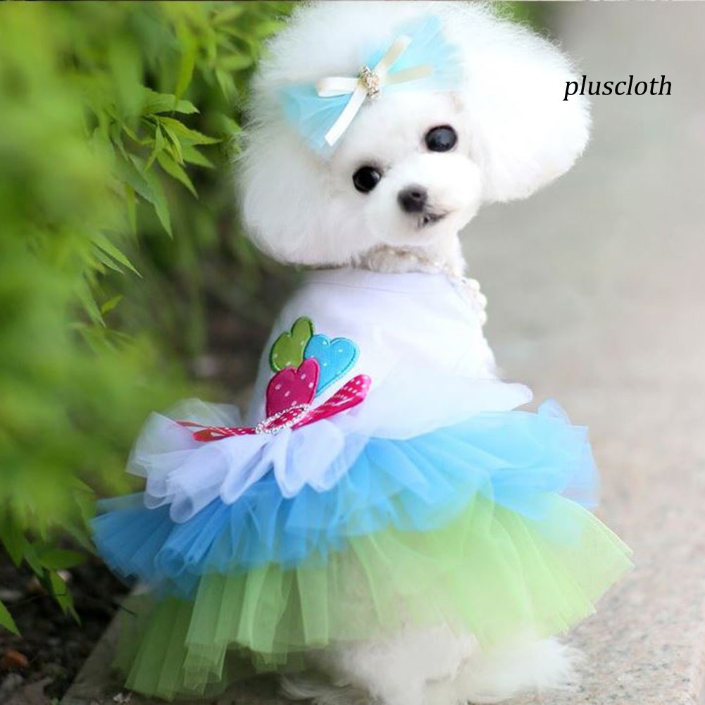 Đầm Thun Phối Ren Thời Trang Mùa Hè Cho Thú Cưng