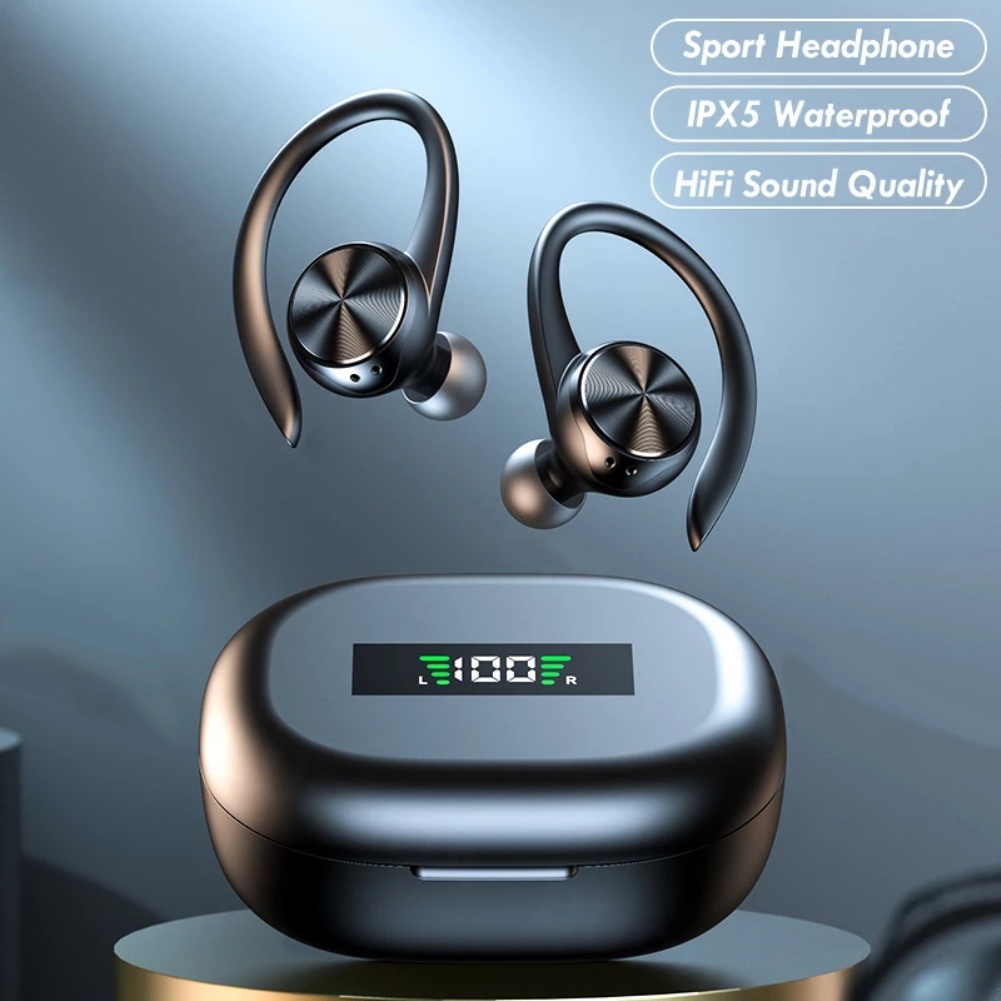 Tai nghe Bluetooth thể thao Tai nghe không dây có mic Tai nghe âm thanh nổi chống nước IPX5