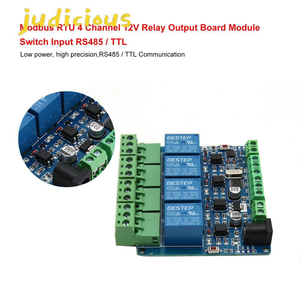 Mô Đun Rơ Le 4 Kênh 12v Rs485 / Ttl | BigBuy360 - bigbuy360.vn