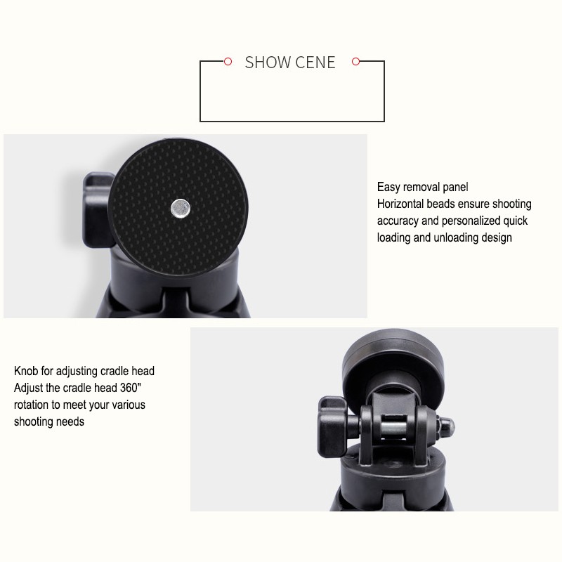 【New】 Mini Tripod Stand with Phone Clip Holder 6 Inch For Smartphone Video Tripod Stand Handle Grip For Phone Live Hot selling 【ziyi】