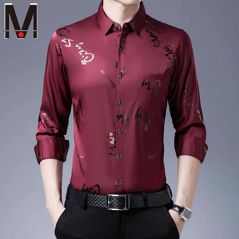 Áo Sơ Mi Công Sở Nam Tay Dài 7 Màu Sắc