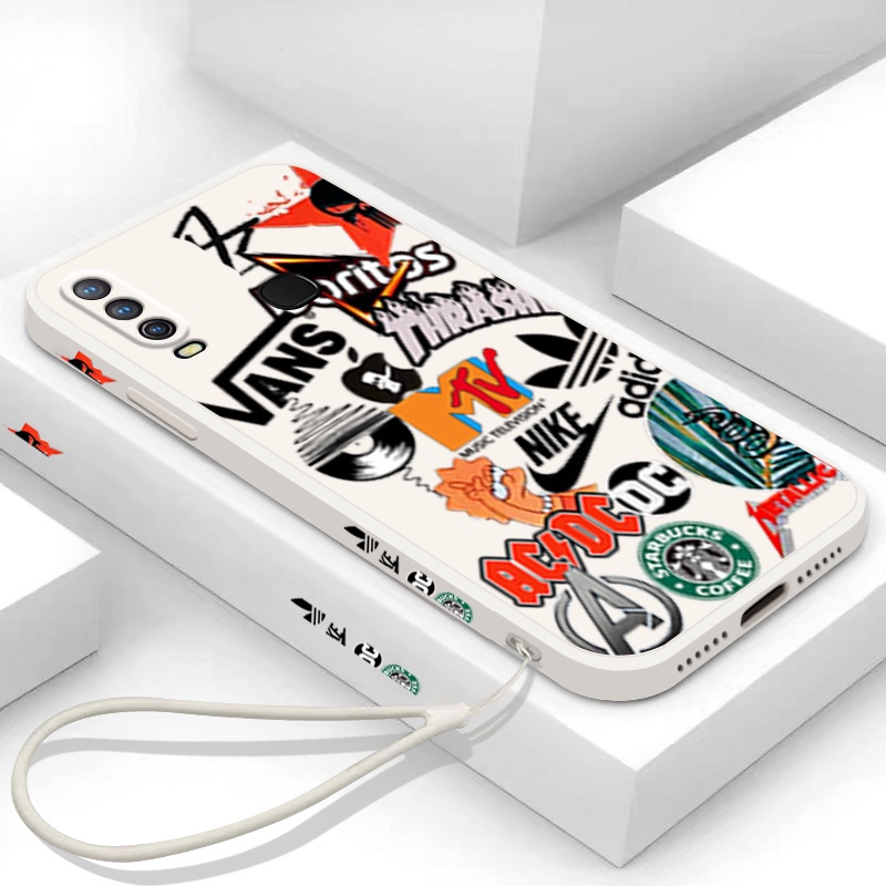 Ốp Điện Thoại TPU Dẻo In Logo Thời Trang Cho VIVO 1901 1902 1903 1904 1906 1907 1915 1920 1913 1916 2021