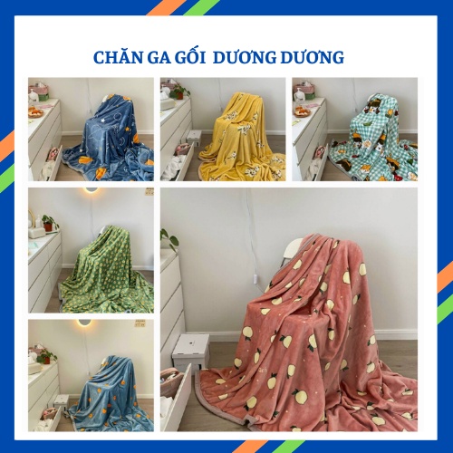Chăn tuyết nhung sữa mềm mịn - Mềm đắp 4 mùa, chăn văn phòng kích thước 2mx2m3