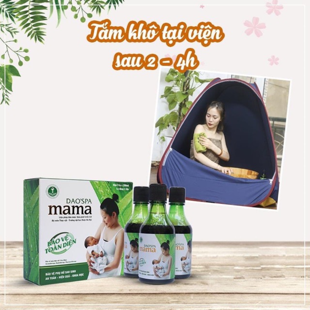 Dao’spa mama - Xông tắm cho mẹ sau sinh.