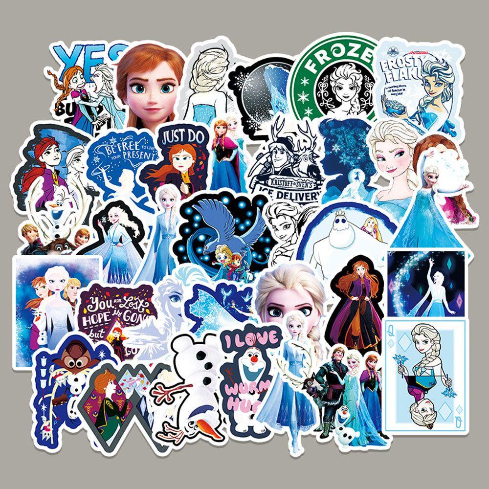 Nhãn Dán Mini Hình Frozen Trang Trí Vali Ván Trượt / Laptop / Hành Lý / Guitar Cổ Điển