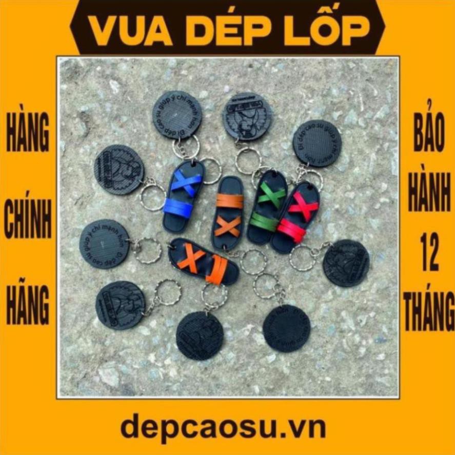 Móc khóa, dép cao su, dép Bác Hồ thương hiệu Vua Dép Lốp Phạm Quang Xuân, chính hãng, có bảo hành, có ảnh thật, có sẵn