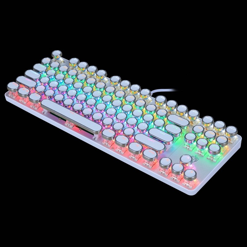 Bàn Phím Cơ E917 white Gaming - Led xuyên phím