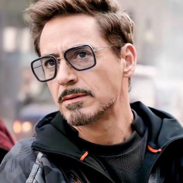 Kính mát gọng vuông phong cách Avengers Tony Stark 3 cho nam