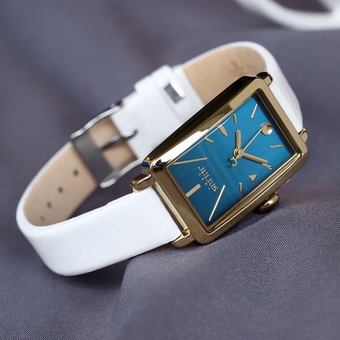 Đồng Hồ Quartz Julius Mặt Vuông Nhỏ Chống Thấm Nước Phong Cách Retro 941