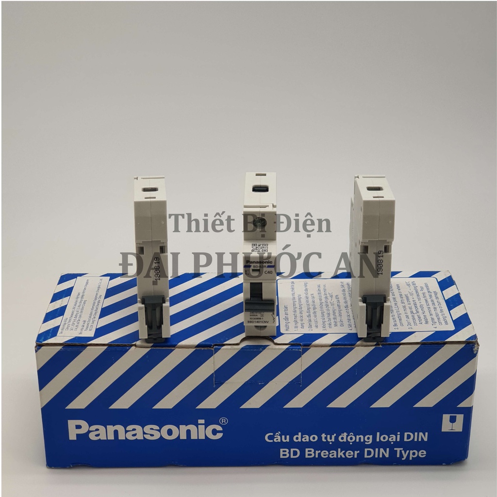 Aptomat  1P 10A16A, 20A, 25A, 32A, 40A, 50A, 63A , MCB Chống Cháy Chống Chập Điện PANASONIC