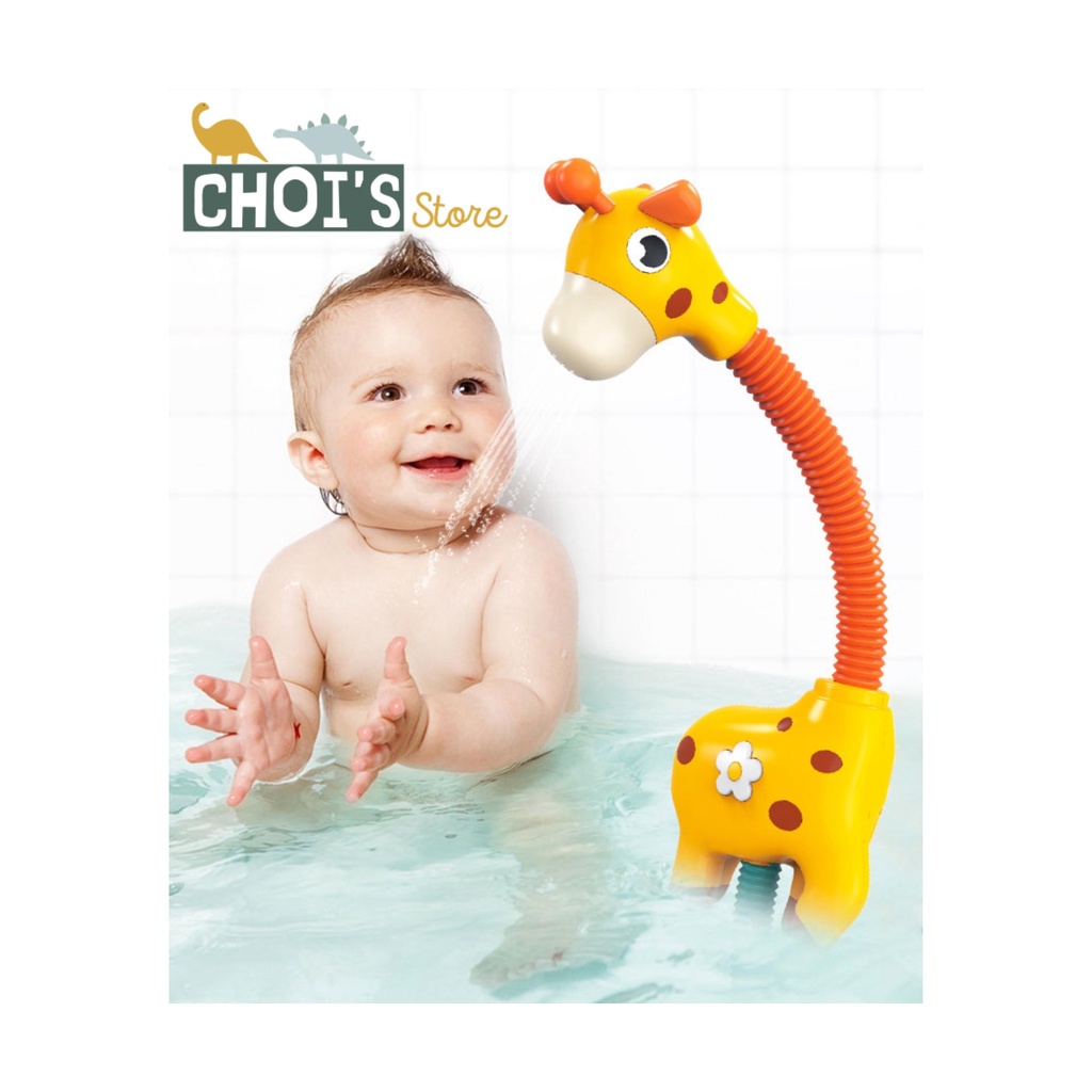 Vòi sen tự động hươu cao cổ ( đồ chơi nhà tắm)