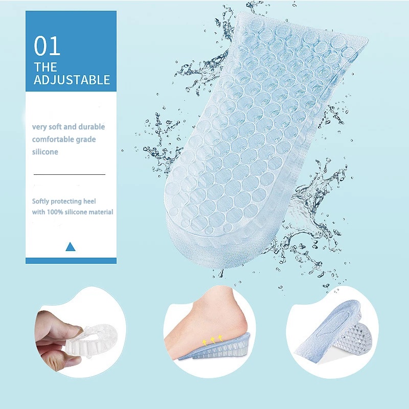 Miếng Lót Giày 3 Lớp Vô Hình Tăng Chiều Cao Cho Nam Nữ