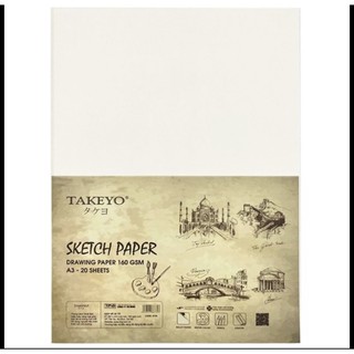 A3 -  GIẤY VẼ 20 TỜ A3 TAKEYO