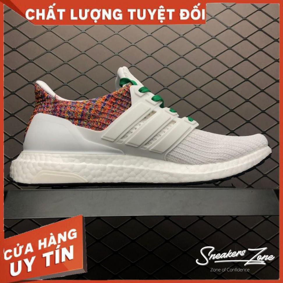 (FREE SHIP + HỘP + QUÀ) Giày thể thao ULTRA BOOST 4.0 multicolors trắng gót thổ cẩm siêu đẹp cho nam và nữ | WebRaoVat - webraovat.net.vn