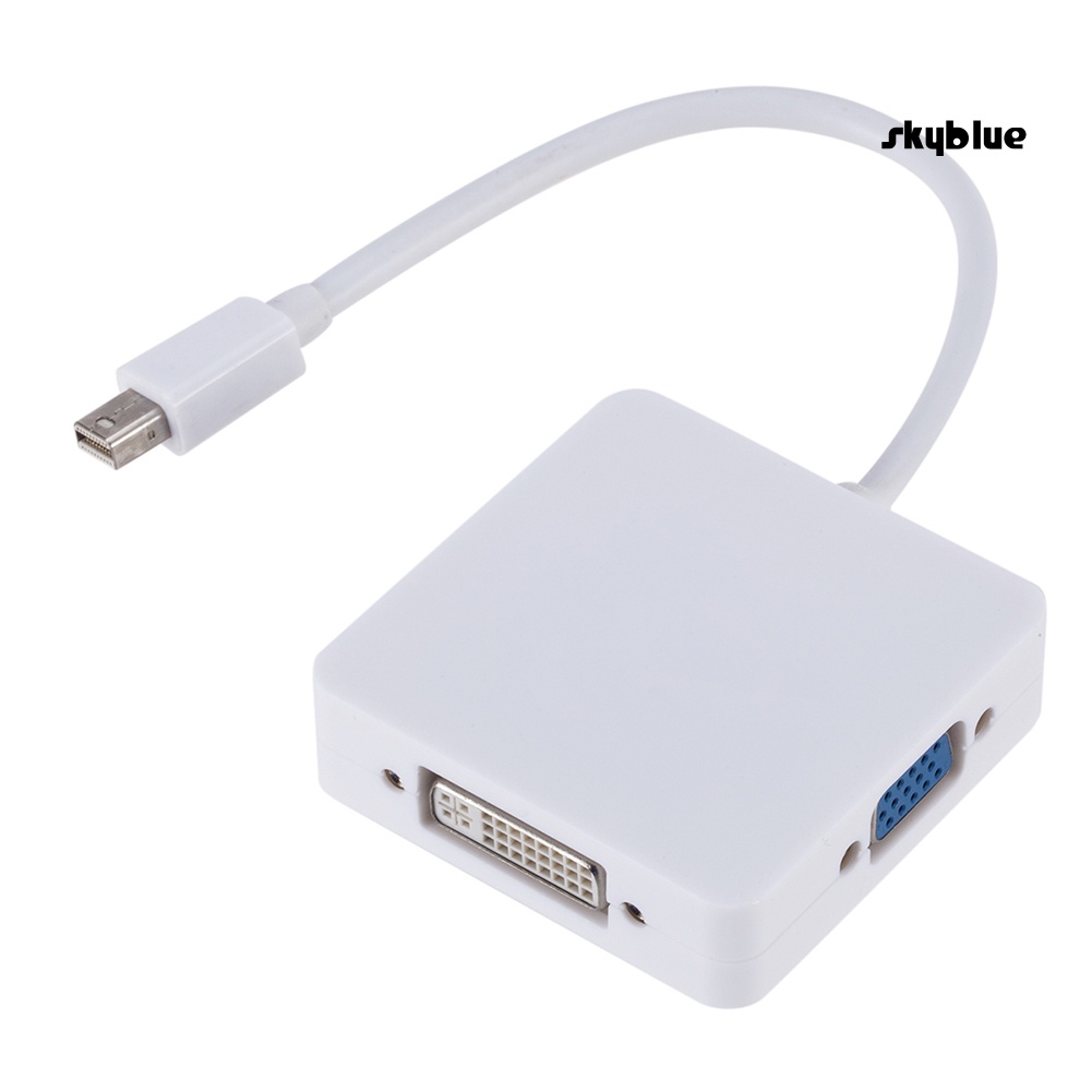 Cáp Chuyển Đổi 3 Trong 1 Từ Cổng Dp Sang Dvi Vga Hdmi Cho Macbook Thunderbolt