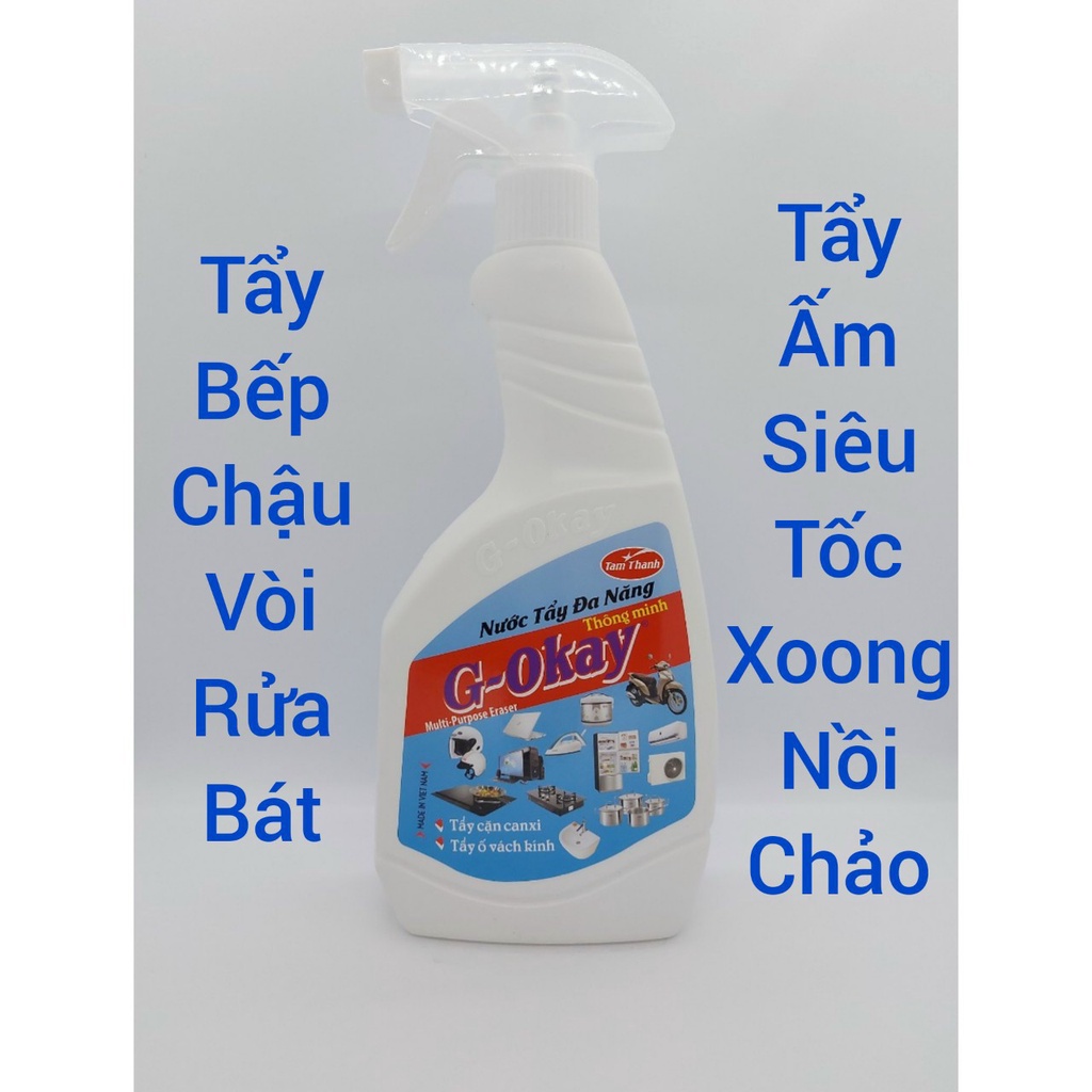 Tẩy bồn cầu , tẩy sơn , tẩy mực bút bi , nước tẩy rửa đa năng GOKAY