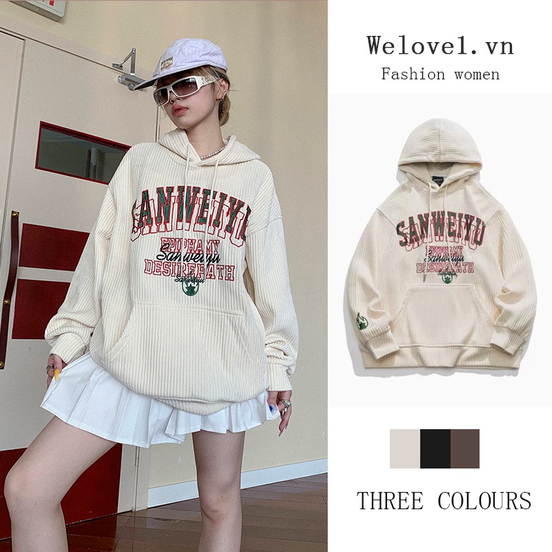 Áo Hoodies Có Nón Dài Tay Thời Trang Nữ