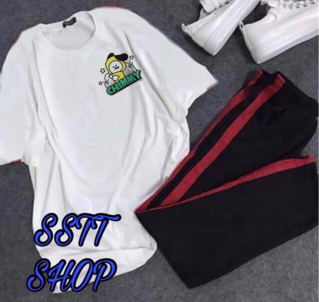 Set BTS BT21 Sọc đỏ