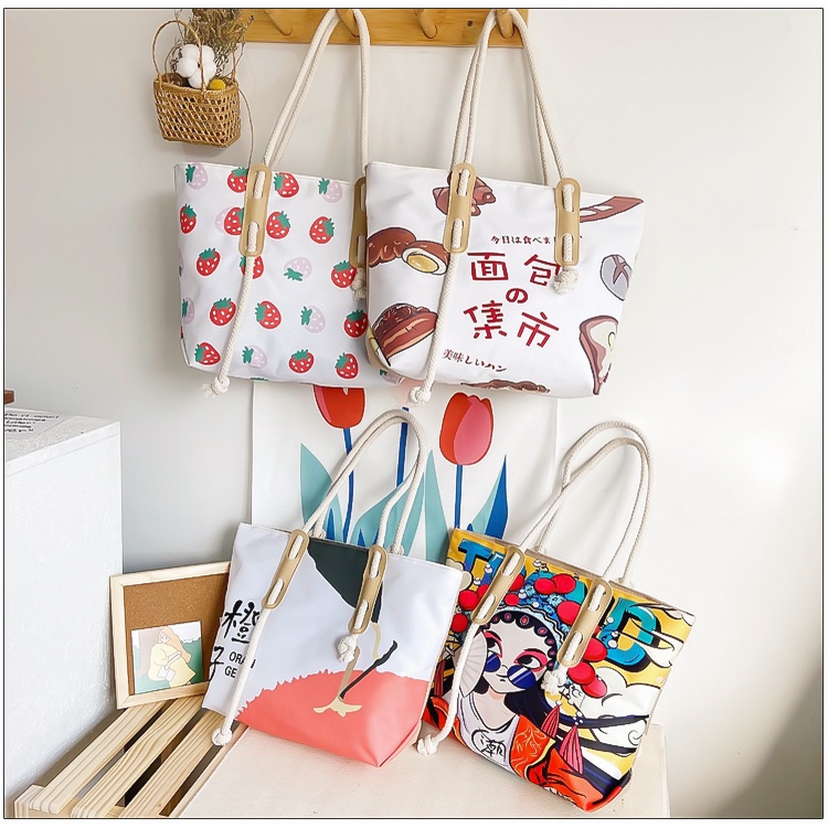 Túi xách đeo chéo nữ tote thời trang hàn quốc nhiều hoa tiết xinh xắn - TX12