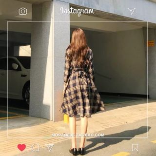 [Oder] Váy sơmi kẻ MORAN🍀