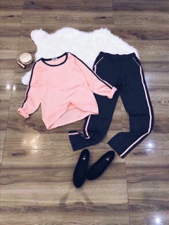 Bộ thể thao mặc nhà thu đông