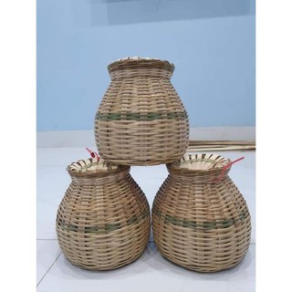 Giỏ cua to , giỏ cá,  giỏ tre decor size 16cm