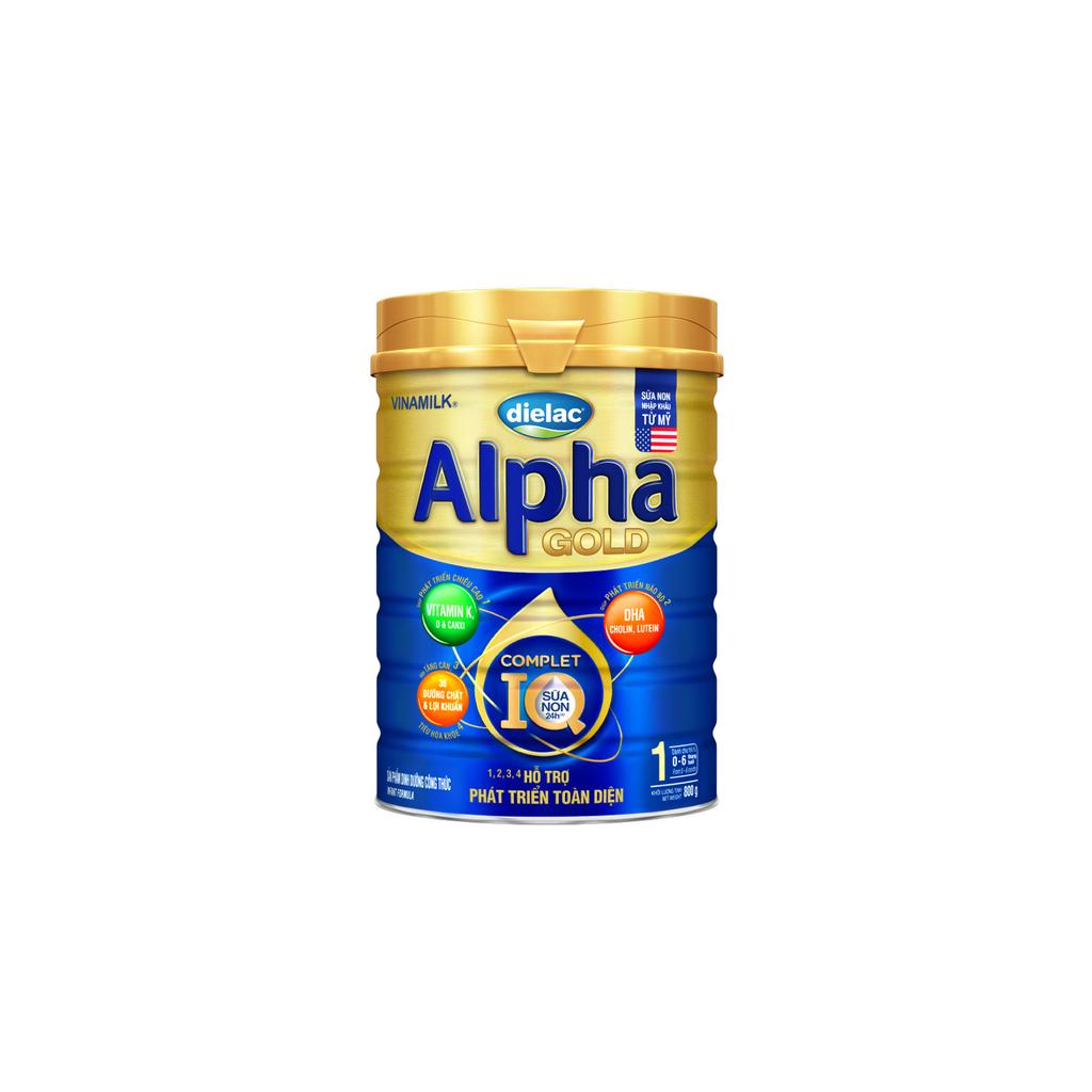 Sữa bột Dielac Alpha Gold 1 - Hộp thiếc 800g