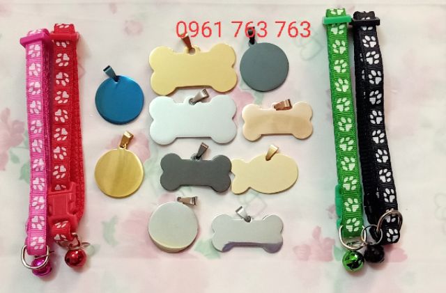 Bảng tên chó mèo khắc nội dung theo yêu cầu