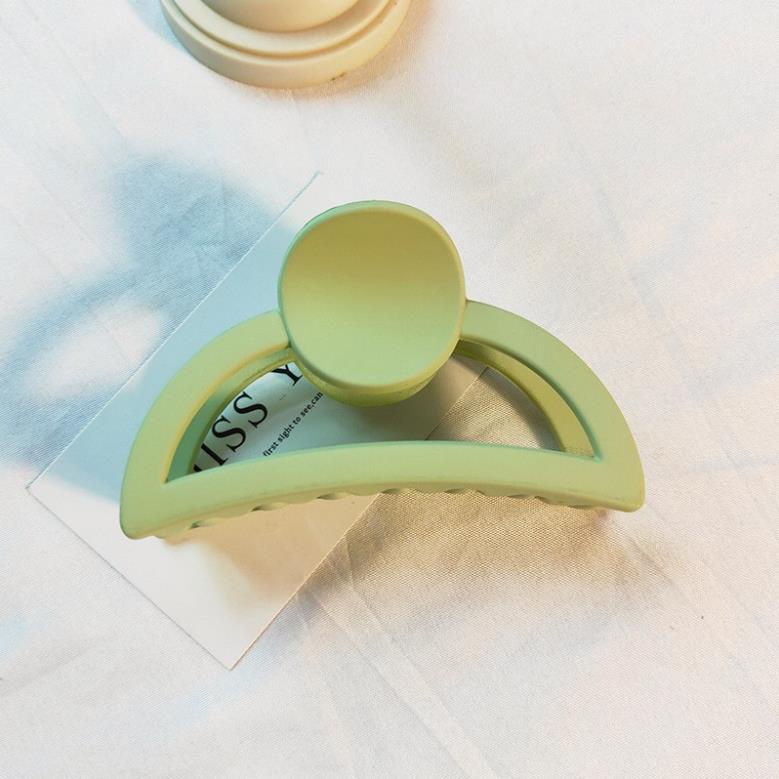 (0270) Cặp Tóc Nhựa Lì Màu Pastel Lớn Thanh Lịch Nữ Tính