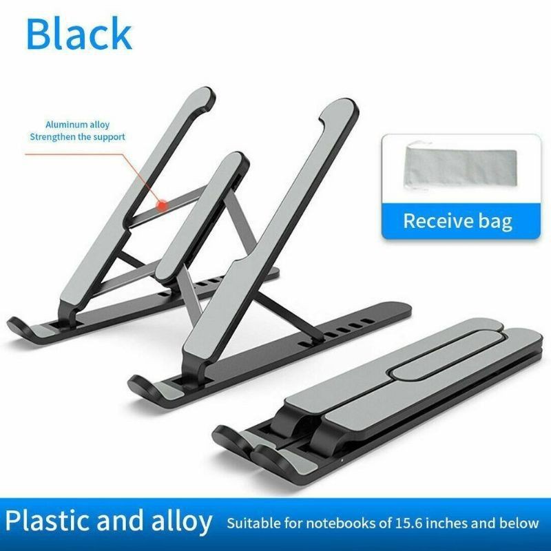 Giá Đỡ, đế tản nhiệt LapTop - Macbook, Ipad Gấp Gọn Kệ Để Laptop Bằng Nhựa ABS