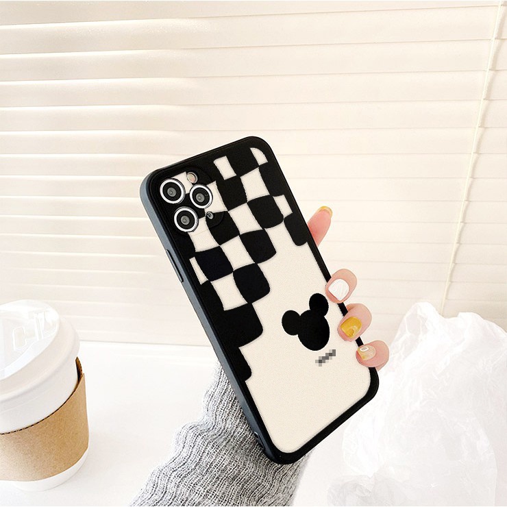 Ốp lưng iphone cạnh vuông Caro Chuột Mik.key cho 6/6s/6splus/7/7plus/8/8plus/x//xs/11/12/pro/max/plus/promax e183
