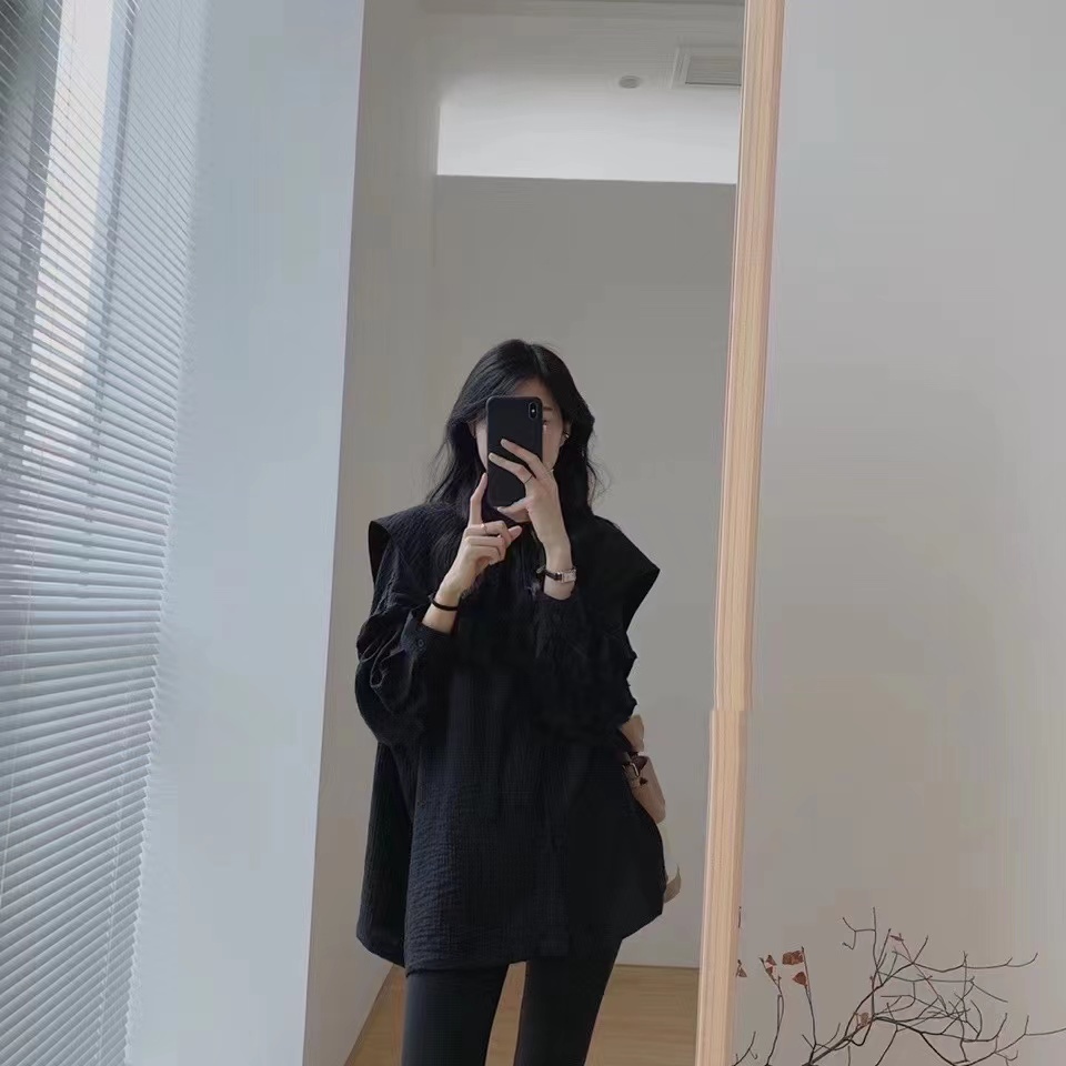 Áo Thun Tay Dài Cổ Tròn Thời Trang Mùa Xuân Hàn Quốc 2022 Cho Nữ