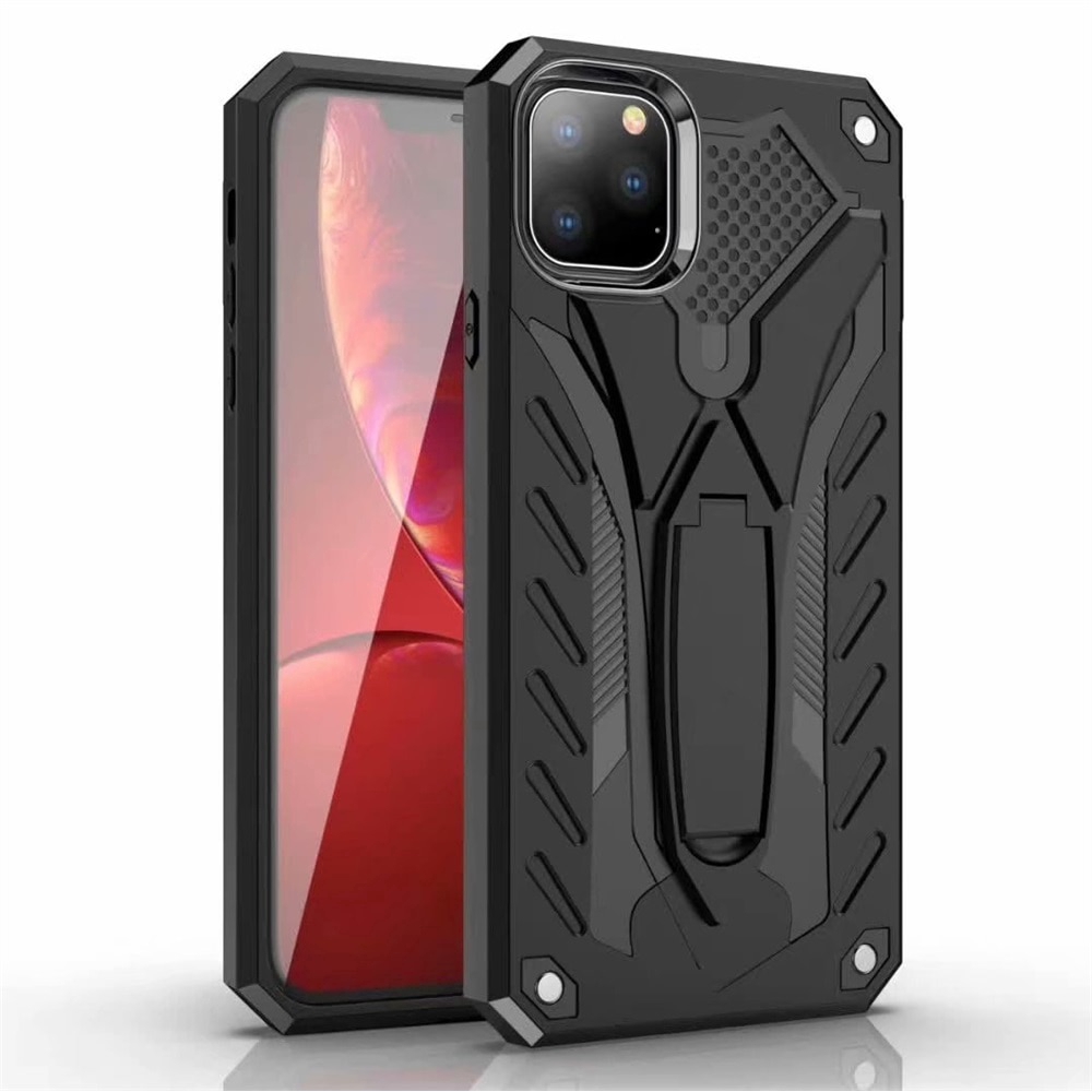 Đối với XiaoMi Redmi Note 7 8 9S 9 Pro MAX Vỏ chống sốc Chân đế robot biến áp vỏ cứng