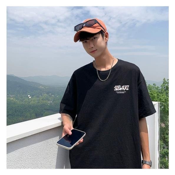 Áo Phông Nam Nữ , Áo Thun Cổ Tròn In Chữ SIEWARI Đơn Giản chất Cotton Thoáng Mát Thấm Hút Mồ Hôi .