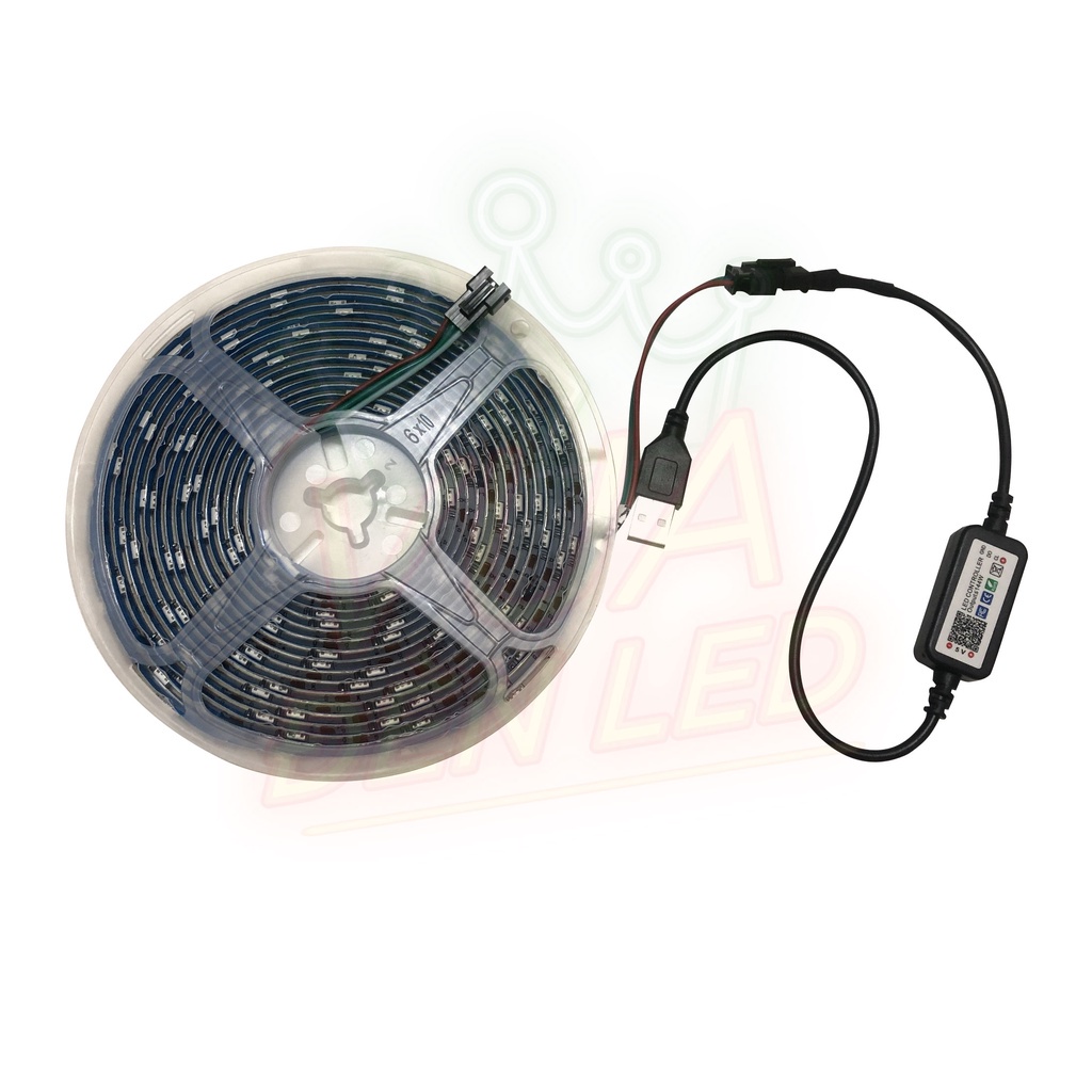Đèn led đuổi ARGB 16 triệu màu, cảm biến âm thanh trực tiếp, led 5050 IP65 cao cấp điều khiển bằng điện thoại