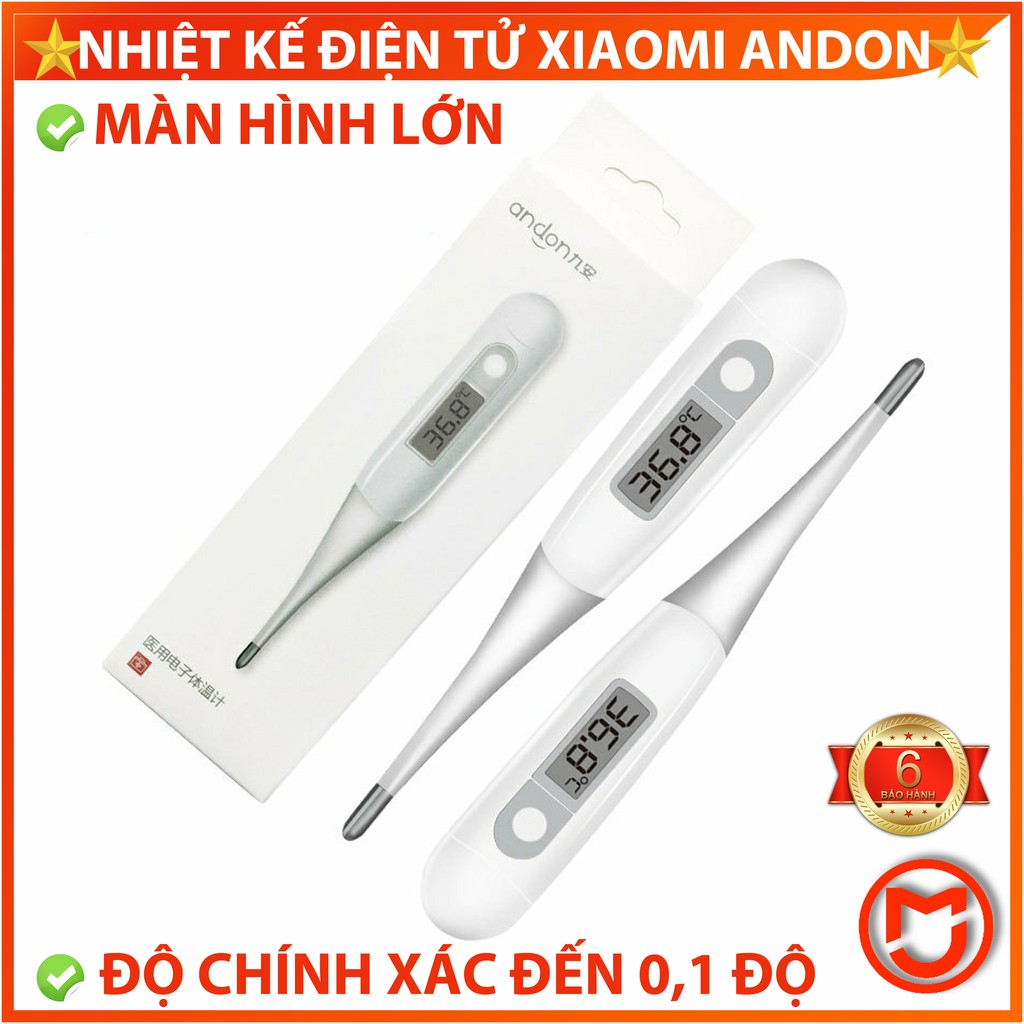 [CHÍNH HÃNG] Nhiệt kế điện tử Xiaomi Andon. Máy đo thân nhiệt, độ chính xác đến 0,1 ° C , đầu mềm đo nhiều vị trí.