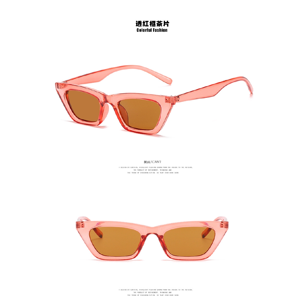 Kính Mát Mắt Mèo Chống Tia Uv400 Phong Cách Hàn Quốc Dành Cho Nữ