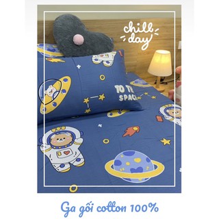 Set ga + 2 vỏ gối chất cotton 100%