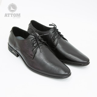 Giày Tây Nam ATTOM Da Bò Cao Cấp Trơn Cổ Điển Phối Cột Dây - MSP : AM30088