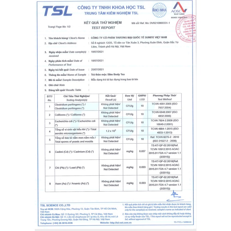 Trà giảm cân cấp tốc, giảm 2-6kg sau uống 1 liệu trình, đánh tan mỡ bụng đùi an toàn không tăng lại Slim Body Tea
