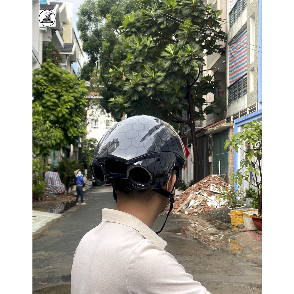 NÓN POC 02 ỐNG BÔ MÀU TỔ ONG BÓNG CHÍNH HÃNG 2022, BẢO HÀNH 12 THÁNG