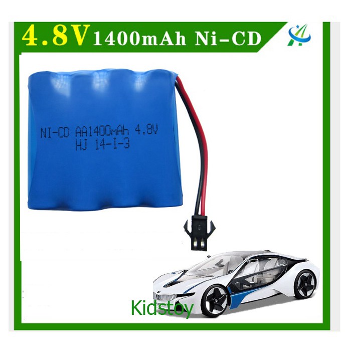 Pin Sạc 4.8V 1400mAh NI-CD Cho Xe Ô Tô Điều Khiển Cổng SM